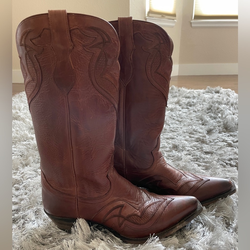 Vintage Justin Cowboy Boots - Women’s 10 - Brown
